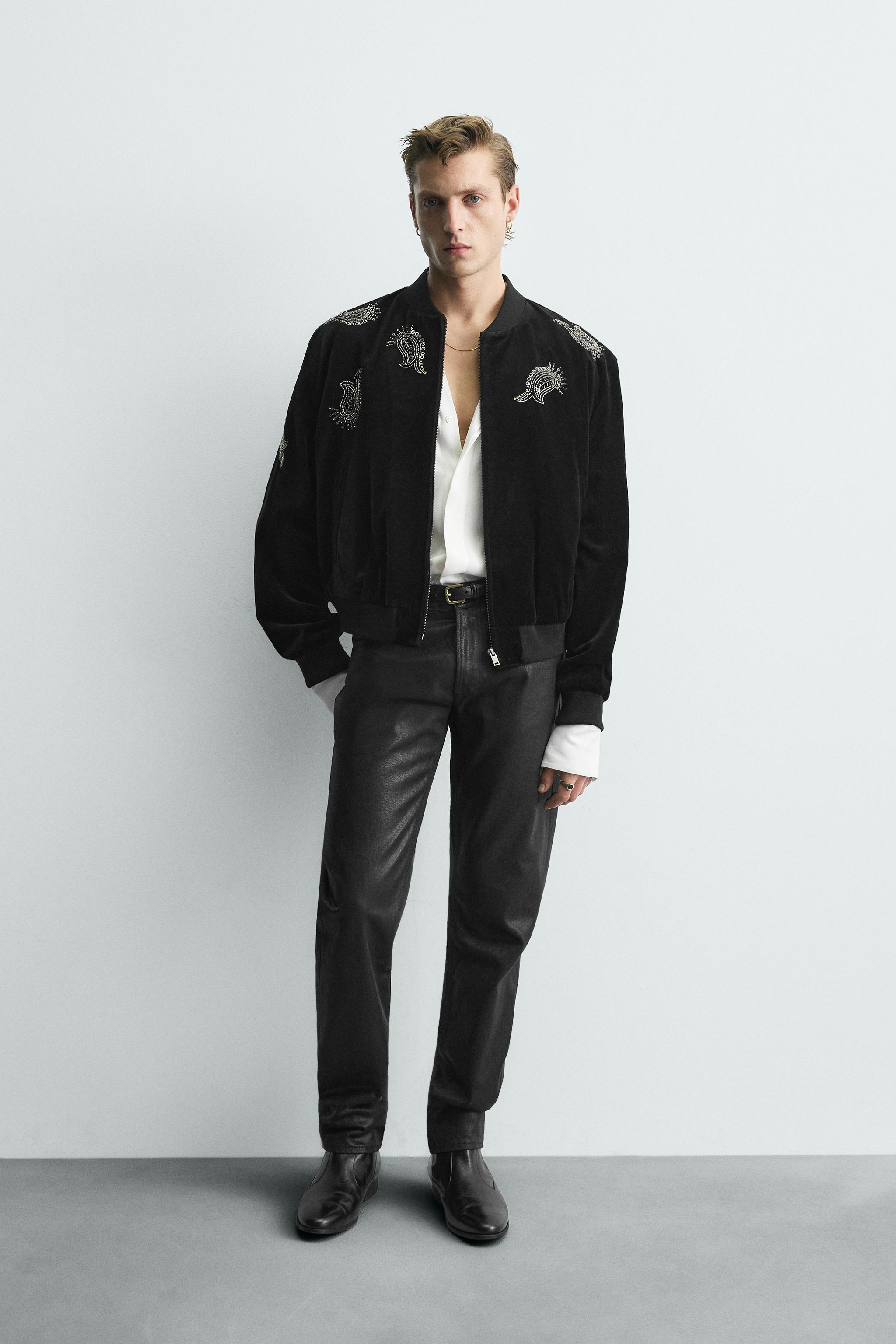 LIMITED EDITION EMBROIDERED VELVET BOMBER JACKET